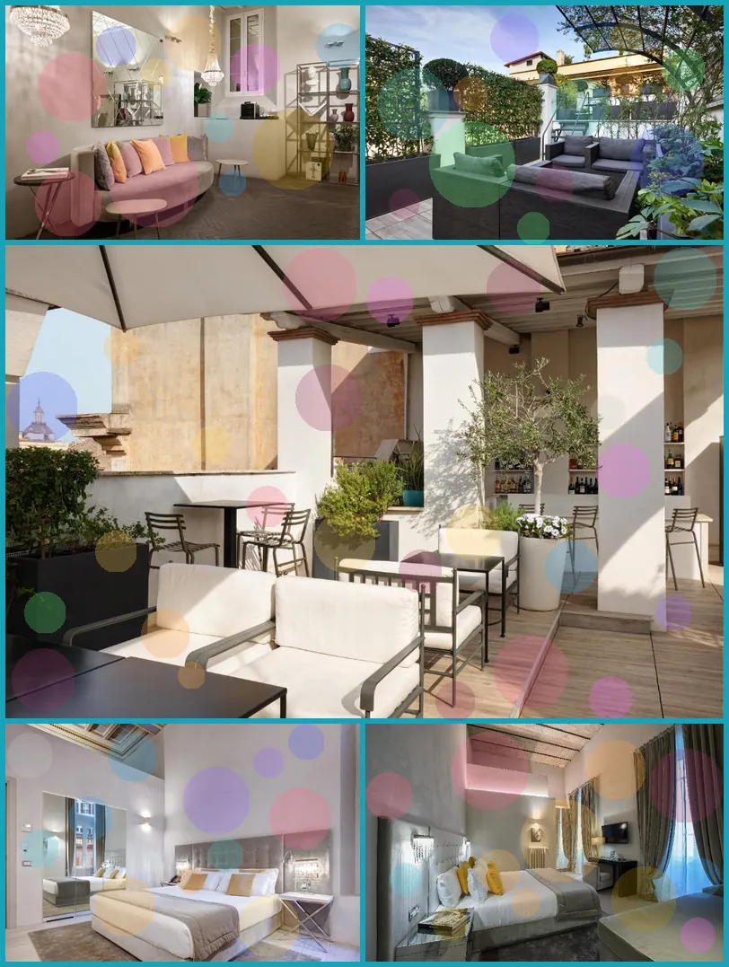 Terrace Pantheon Relais hotel main view