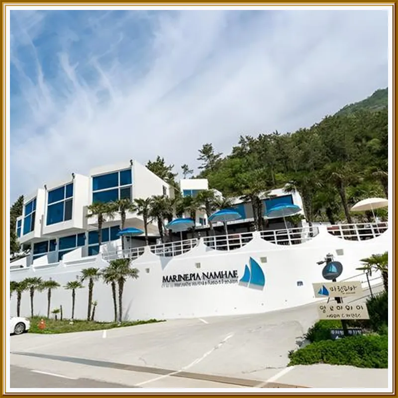 Namhae Marinepia Spa Pool Villa hotel view