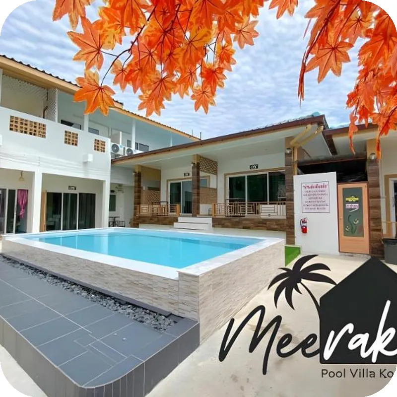 Meerak Pool Villa Kohlarn hotel view